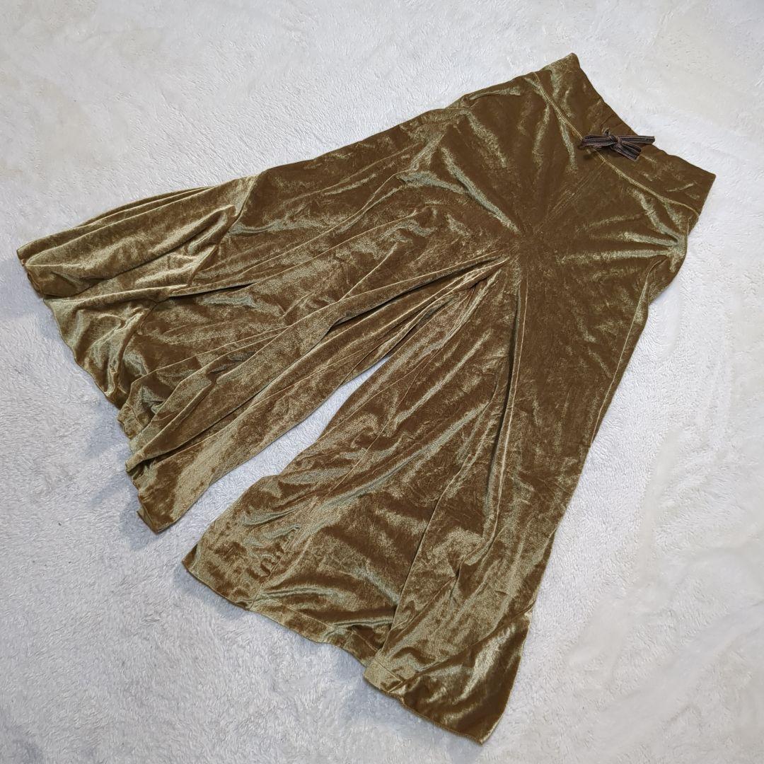 KAPITAL ガウチョパンツ XS キャメル 光沢 エスニックXS SS KAPITAL