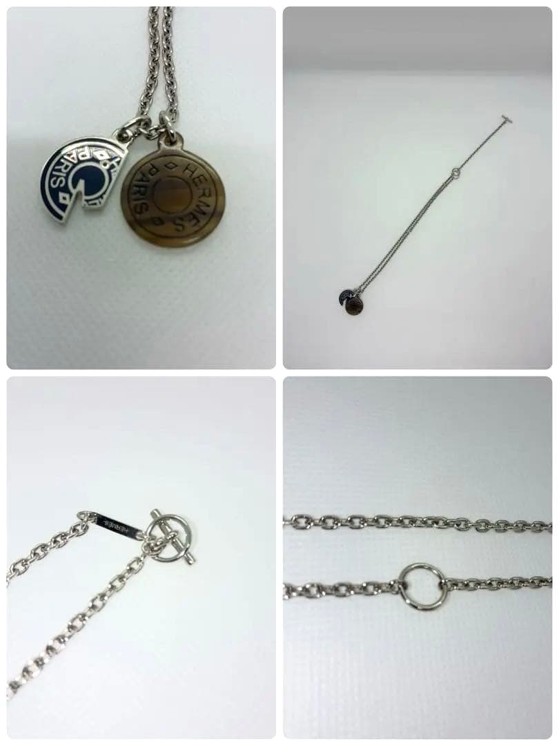 HERMES (エルメス) カルーゼル ネックレス バッファローホーン シルバー HERMES (エルメス) カルーゼル ネックレス バッファローホーン シルバー