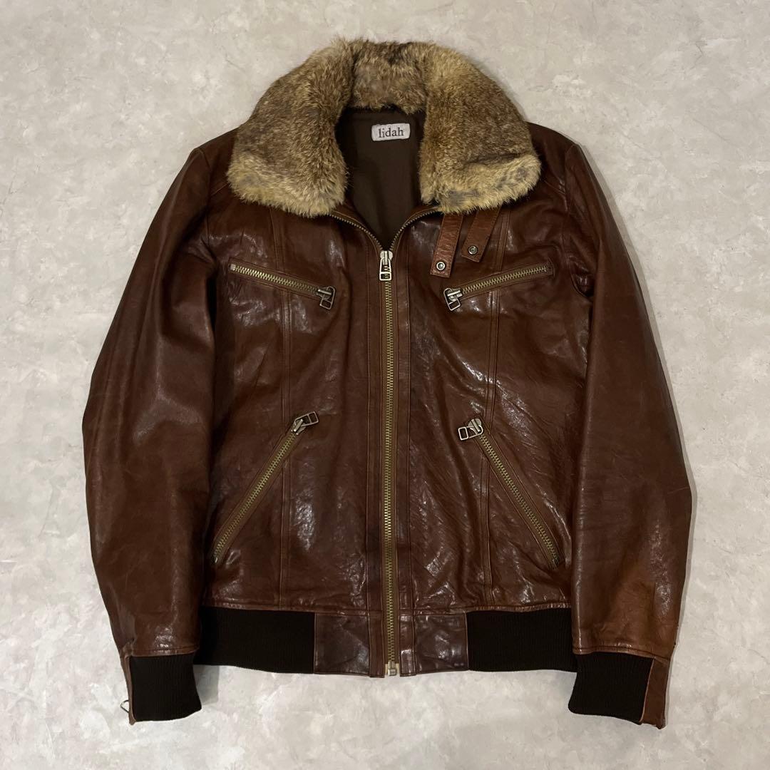 archive fur jacket sheep leather brown