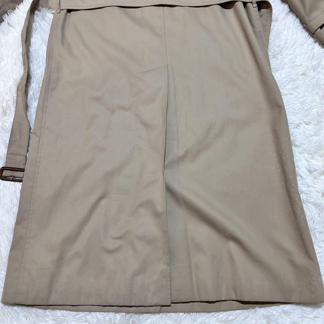 備品完　Burberry ステンカラーコート　レディース　ベージュ　ノバチェック