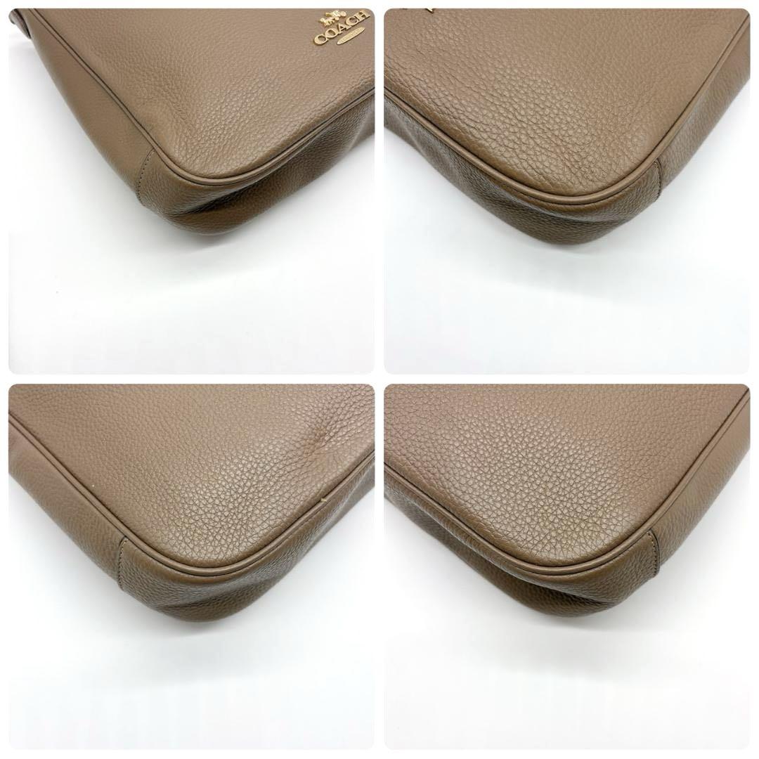 現行/極美品 COACH コーチ エリー ファイルバッグ グレージュ