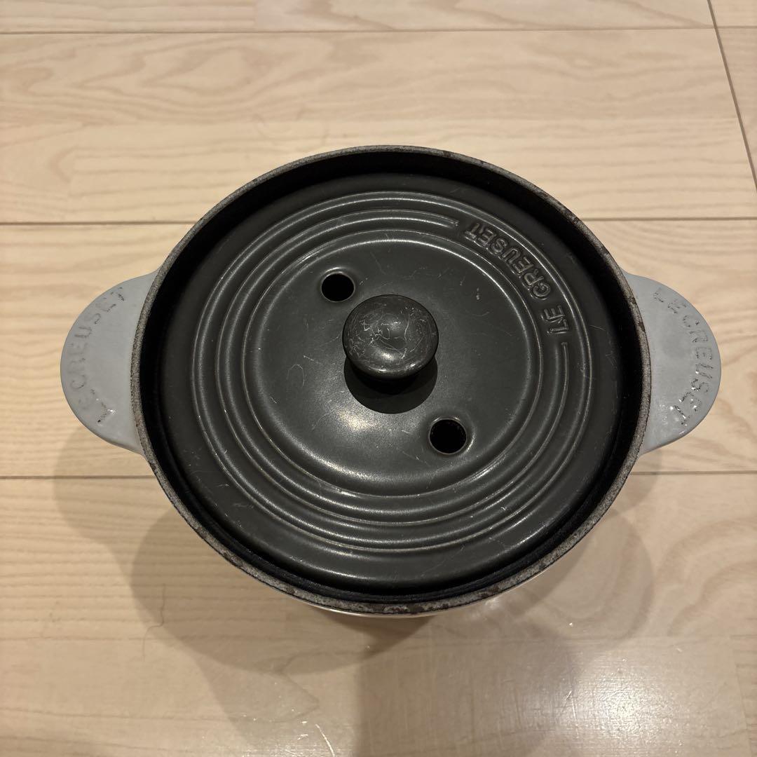 ル・クルーゼ　LE CREUSET ココットエブリィ　グレー 18cm