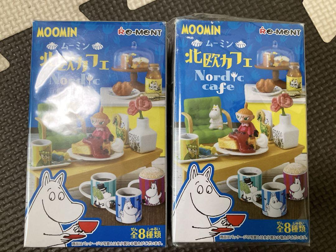 ムーミン リーメント 北欧カフェ ミニチュア フィギュア コンプリート 未開封 リーメント ムーミン 北欧カフェ ミニチュアフィギュア 2個
