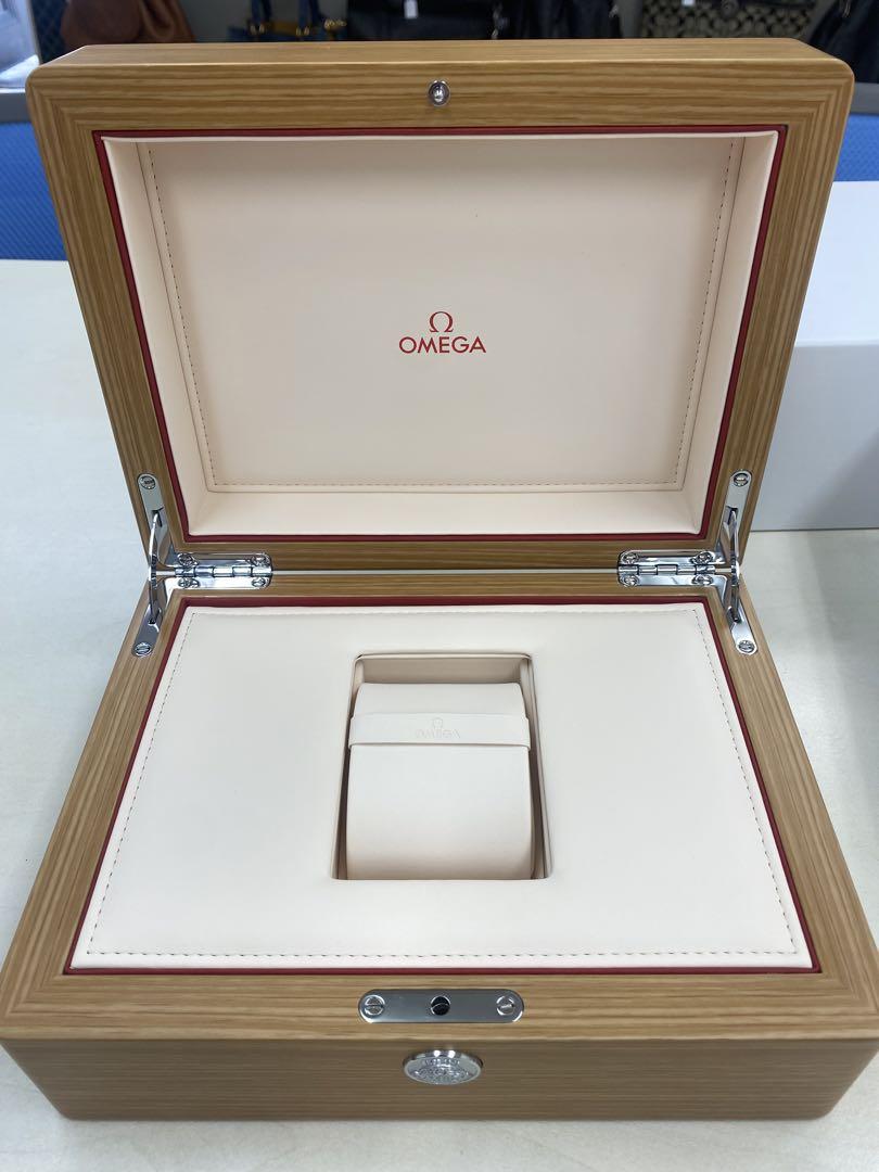 【美品】OMEGA 木目調 ボックス　　オメガ時計の専用ケース空箱