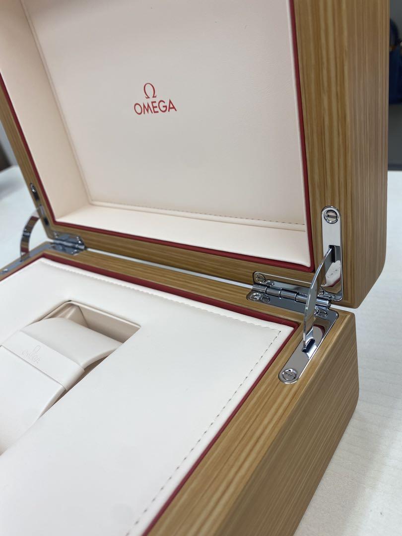 【美品】OMEGA 木目調 ボックス　　オメガ時計の専用ケース空箱