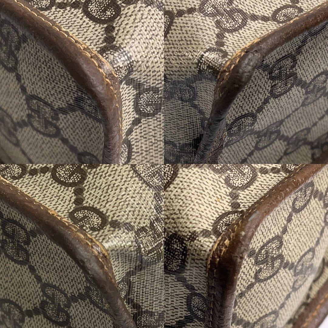 ✨美品✨ GUCCI オールド クラッチバッグ レザー PVC ブラウン GG