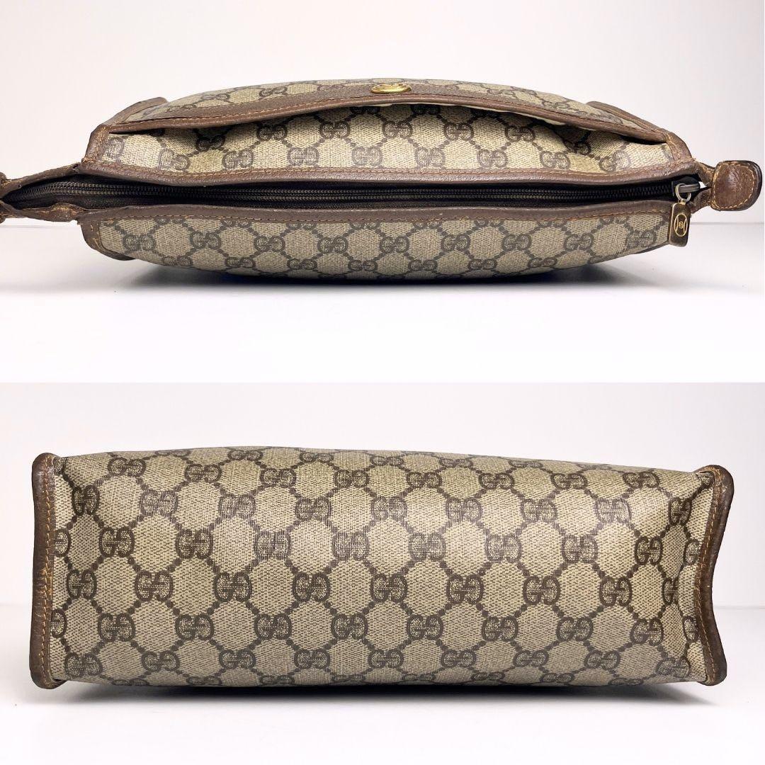 ✨美品✨ GUCCI オールド クラッチバッグ レザー PVC ブラウン GG