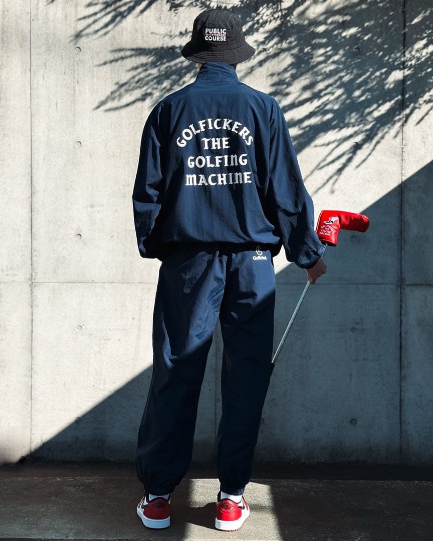 ゴルフィッカーズ ナイロン トレーニングセットアップ Navy XLXL LL Golfickers