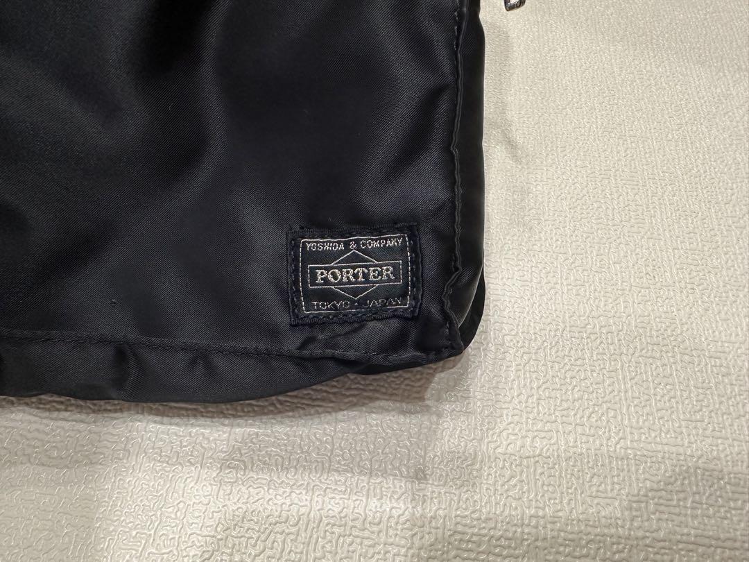 PORTER ブラック ナイロン バッグ
