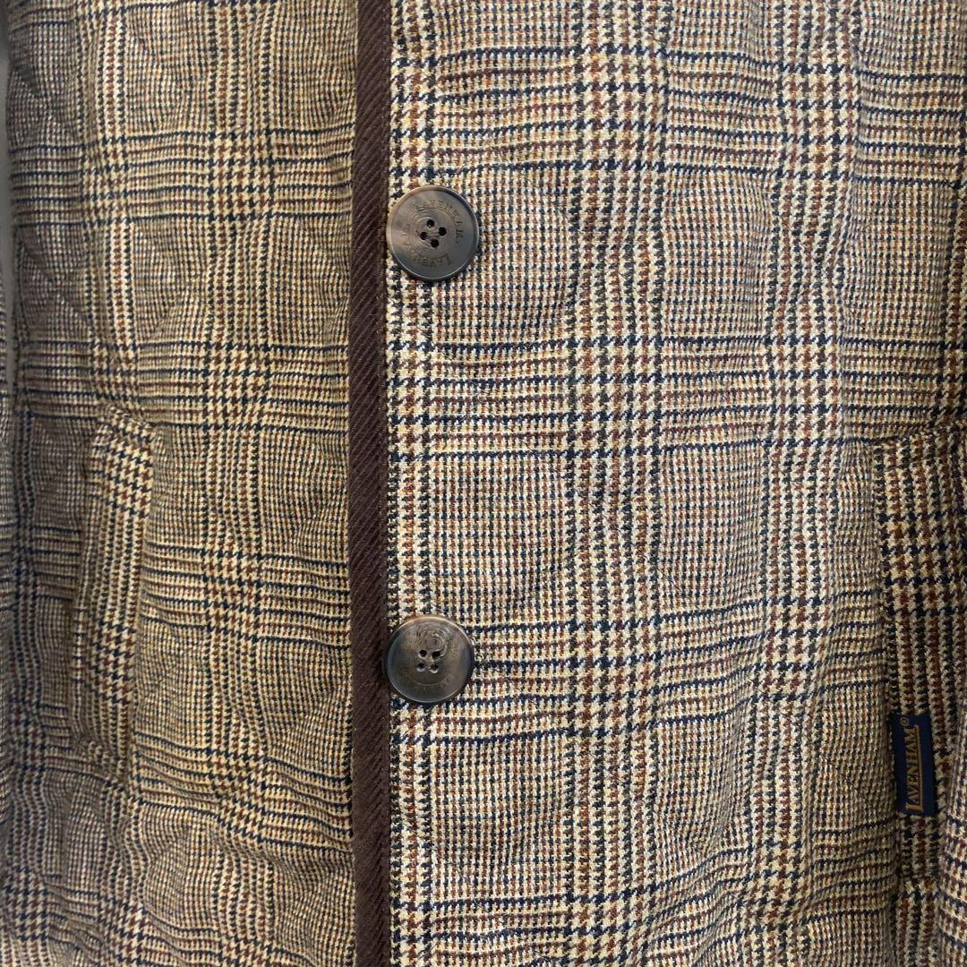 ★美品 Lavenham ラベンハム ノーカラー コート ブラウン 36 ★美品 Lavenham ラベンハム ノーカラー コート ブラウン 36