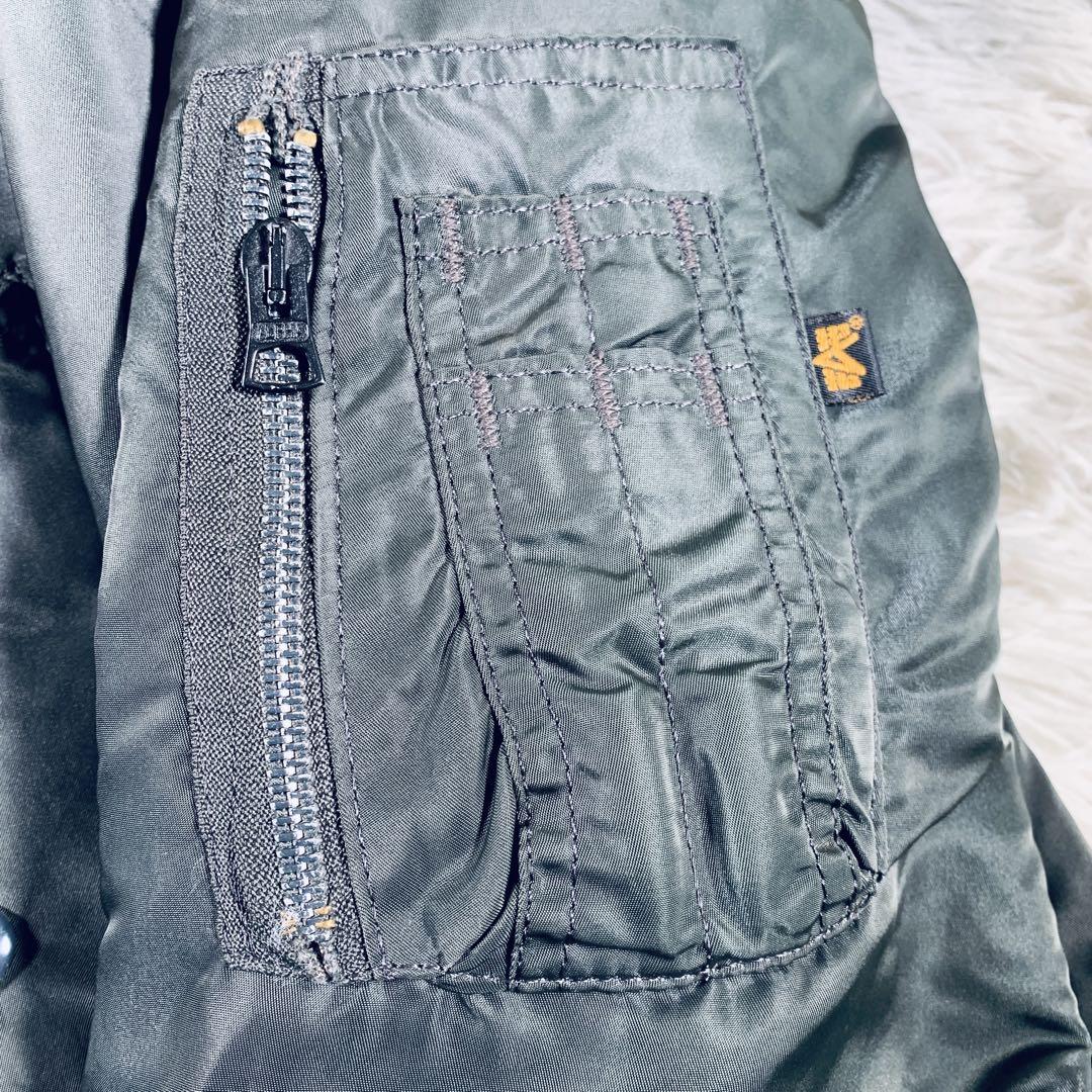 焼肉ラバーUSA製 ALPHA INDUSTRIES【XL】MA-1 90