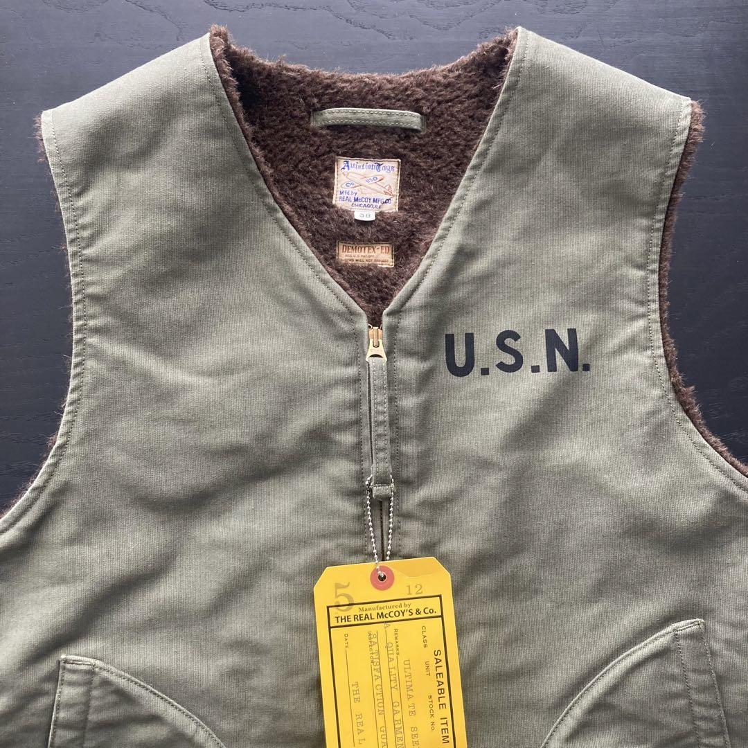 071◆THE REAL McCOY'S ALPACA VEST MJ19105