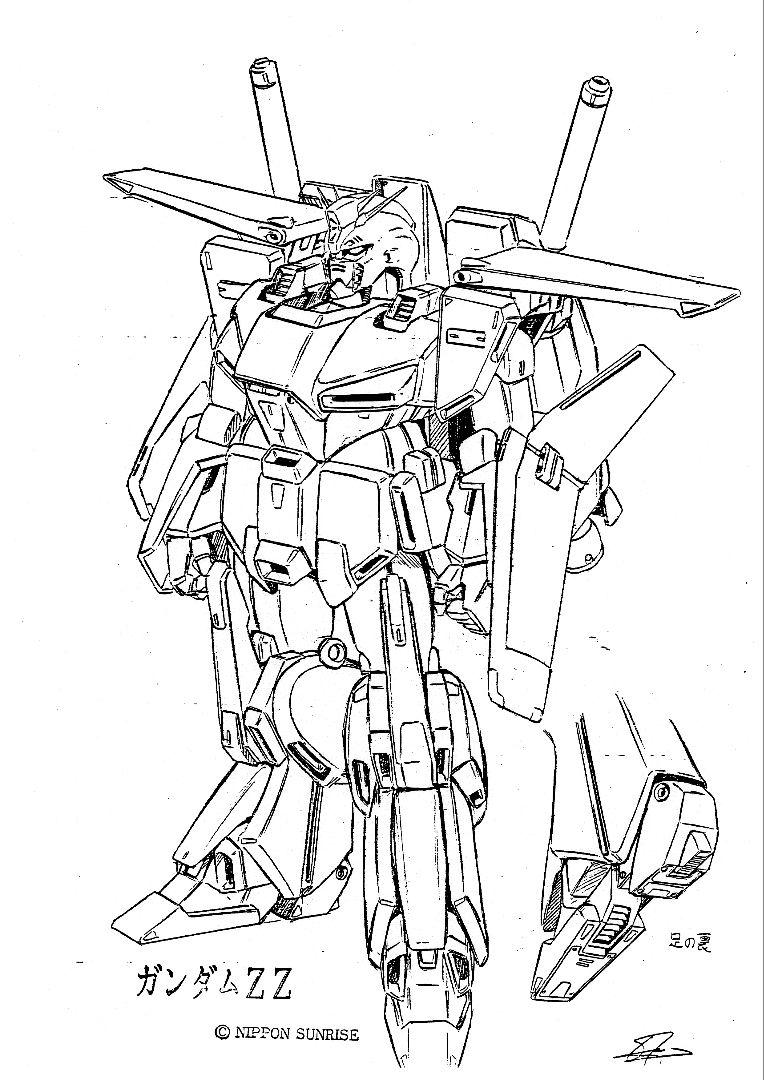 機動戦士ガンダムZZ　設定資料　358枚