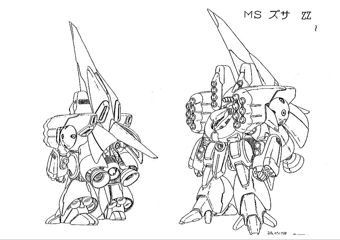 機動戦士ガンダムZZ　設定資料　358枚 機動戦士ガンダムZZ 設定資料 358枚 - メルカリ