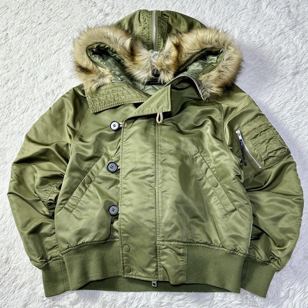 おトク情報がいっぱい！ Military メンズ y2k 短丈 jacket flight N-2B N2B ジャケット・アウター