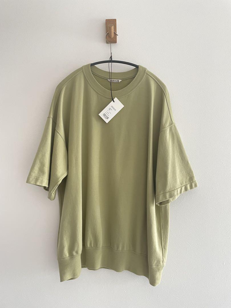 オーラリー　AURALEE SWEAT TEE 半袖　スエットシャツ 4 緑