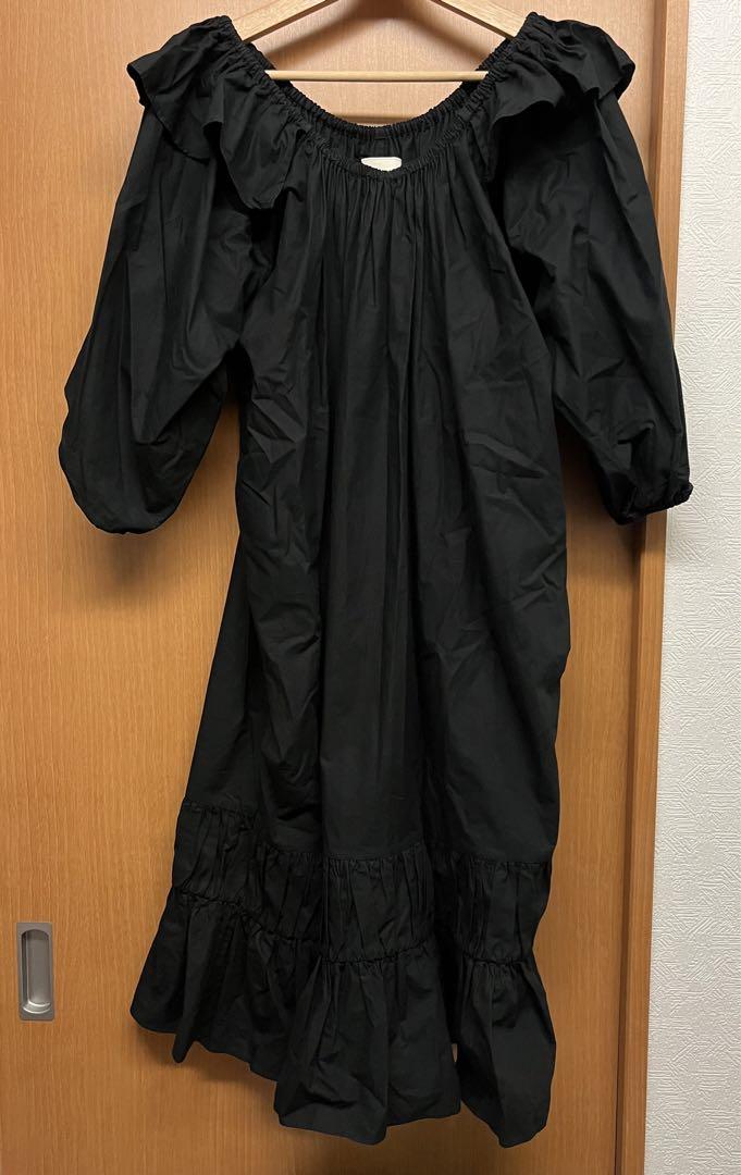 papier Also Bottom Dress / Black