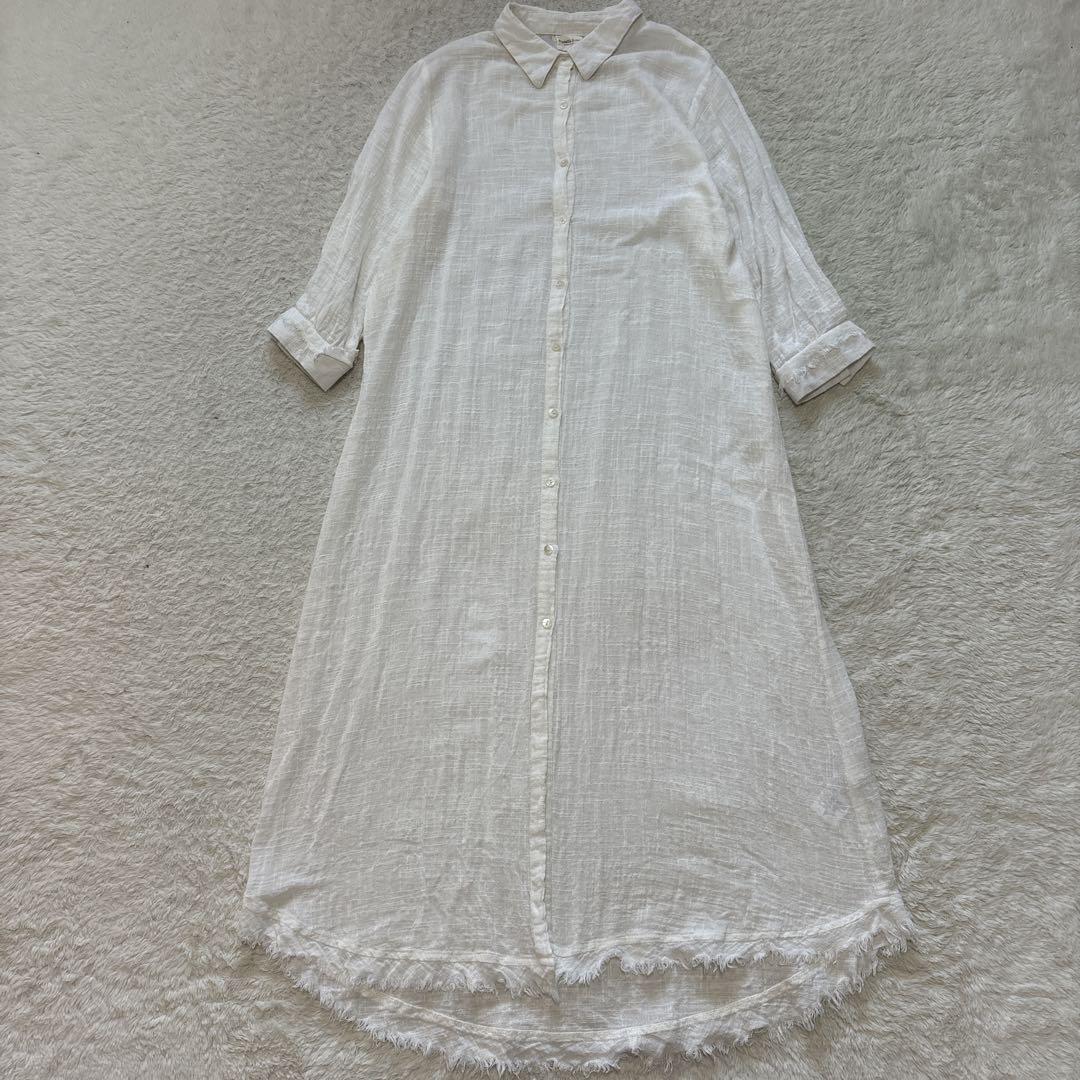 bagatelle france ガーゼロングシャツワンピース　フレームワーク