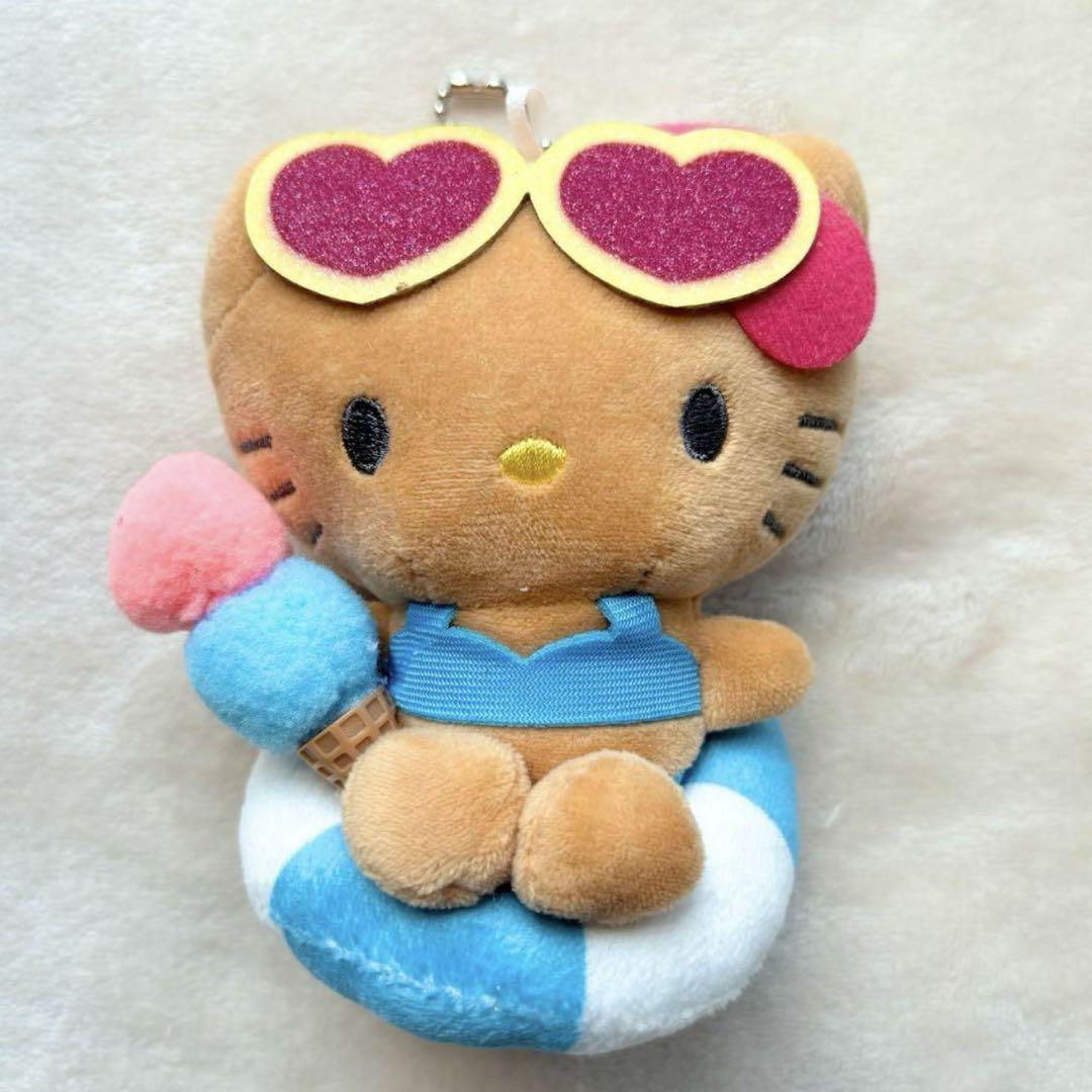 【未使用】　HELLO KITTY　ハローキティ　日焼けキティ　ガングロキティ 新品♡未使用】日焼けキティ♡キーホルダー♡ガングロキティ