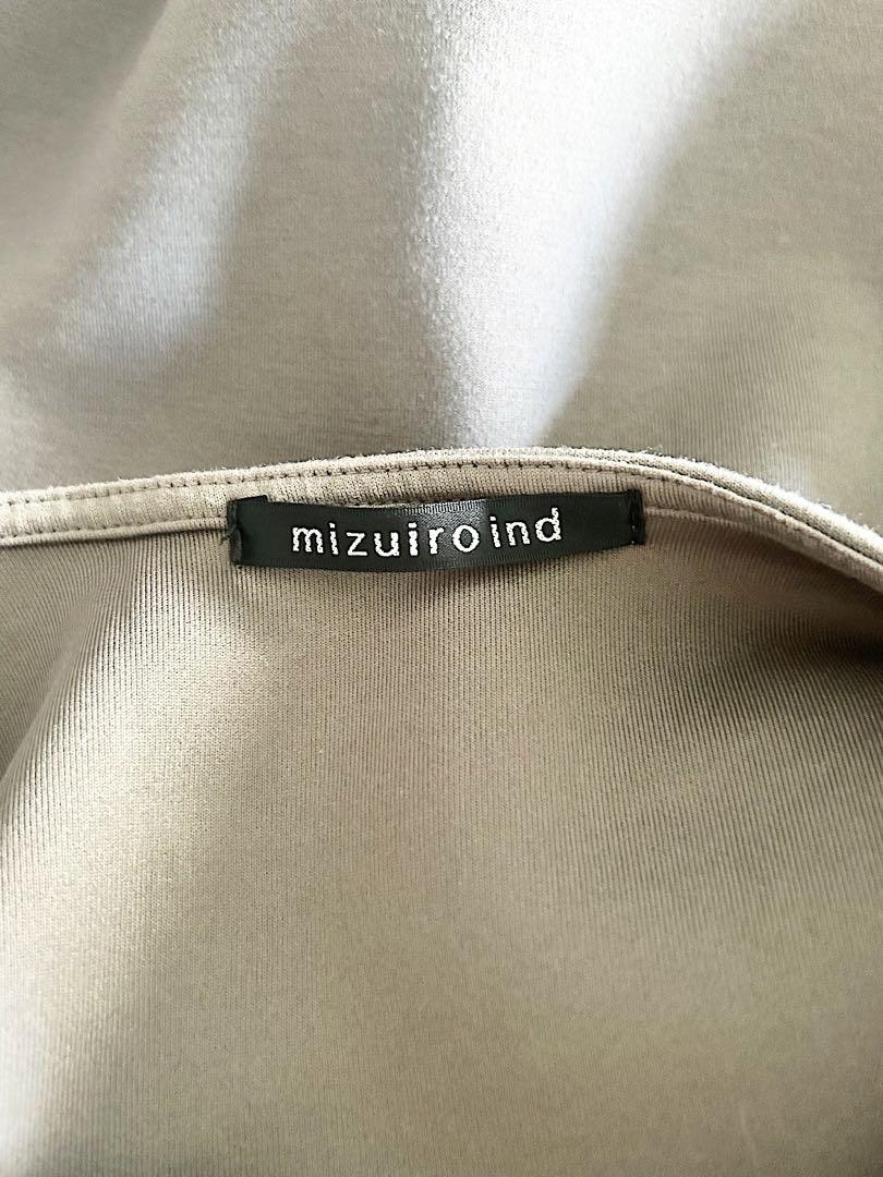美品】mizuiro ind クルーネックオールインワン グレー