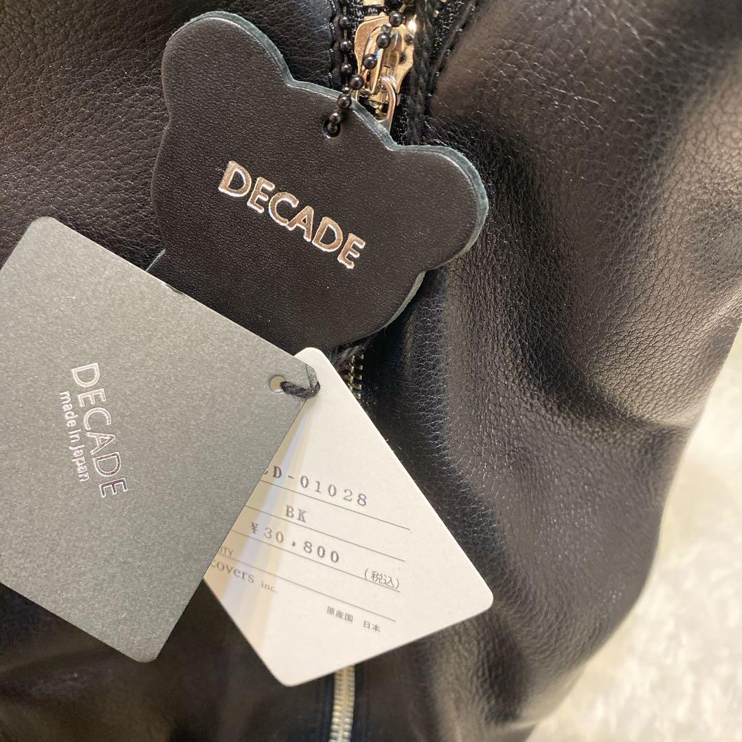 DECADE Wzipレザートートバッグ　A4可　肩掛け可
