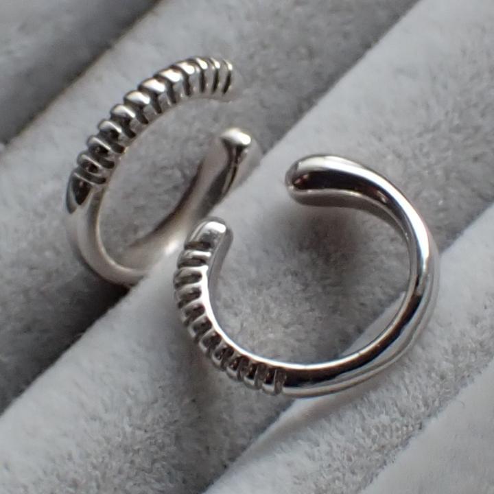 Jouete シルバー925 フープイヤリング ノンホールピアス