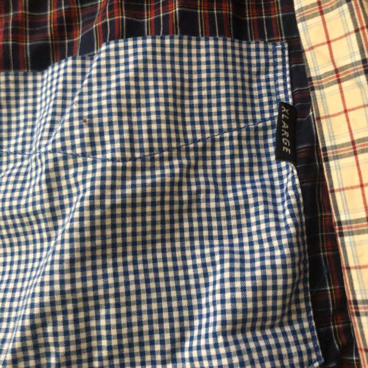 激レア！X-LARGE クレイジーパターン　チェックシャツ トップス
