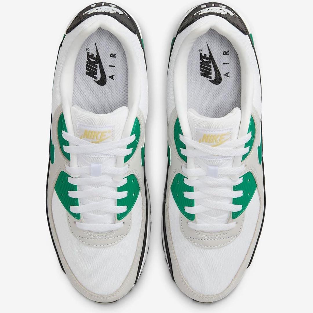 29cm ナイキ AIR MAX 90 エア マックス 白 緑 スニーカー 靴