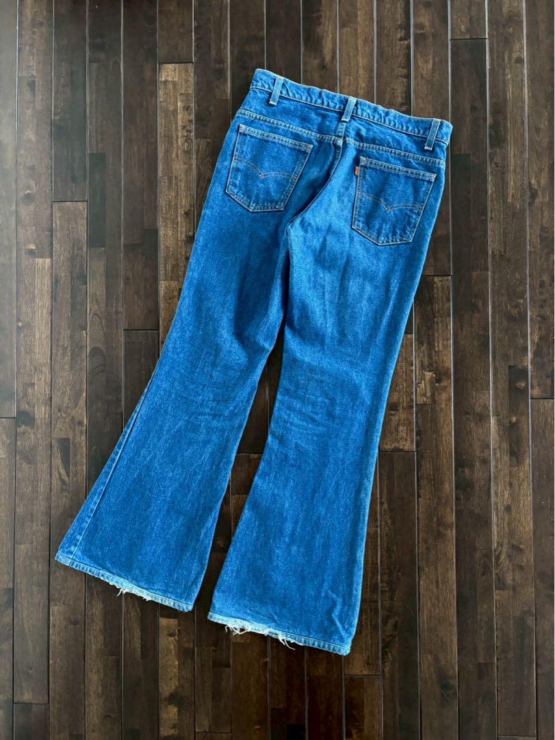 Levis/希少 80s USA製 684 ベルボトム ヒッピーデニム W34