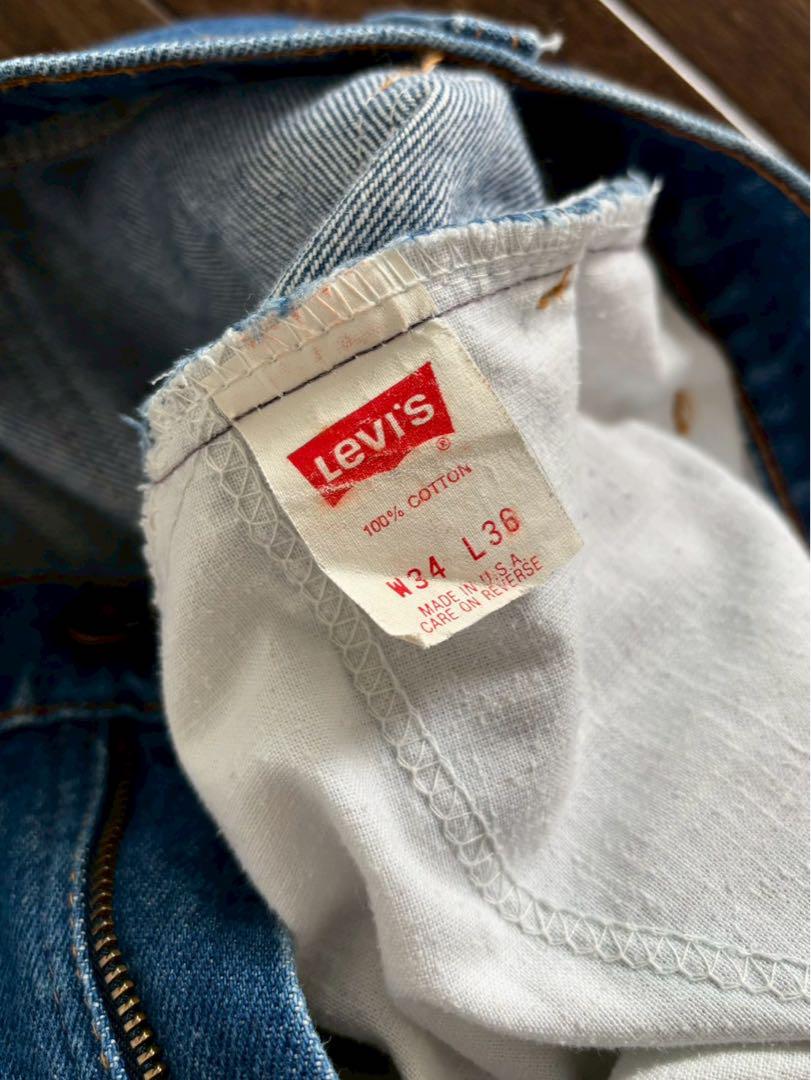 Levis/希少 80s USA製 684 ベルボトム ヒッピーデニム W34