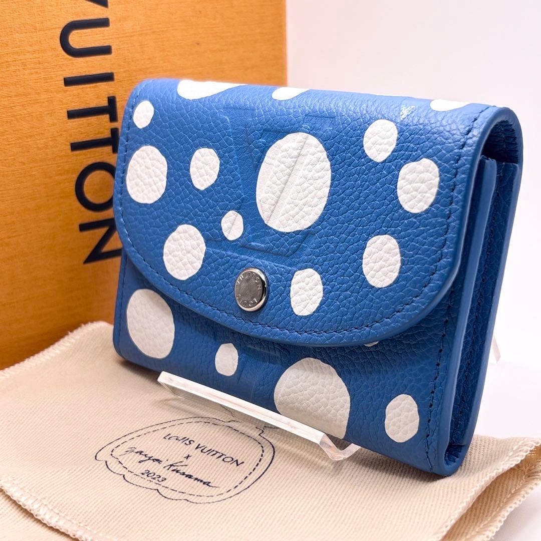 ルイヴィトン 2つ折り財布 ポルトモネロザリ 草間彌生LOUIS VUITTON