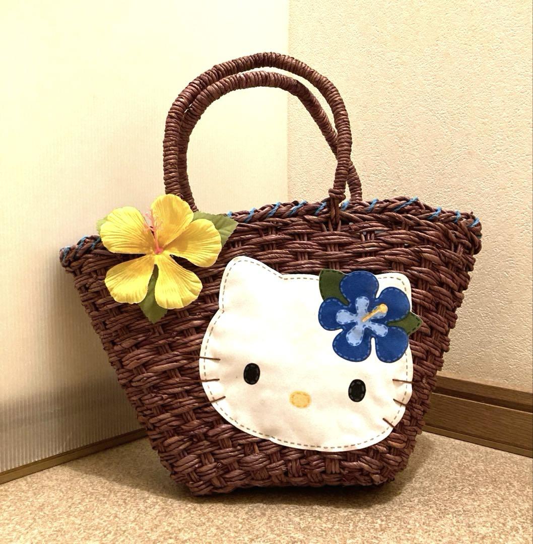 キティ　かご小物入れ　キティ籠　昭和レトロ　キティレア　キティちゃんレトロ キティ かご小物入れ キティ籠 昭和レトロ キティレア キティ