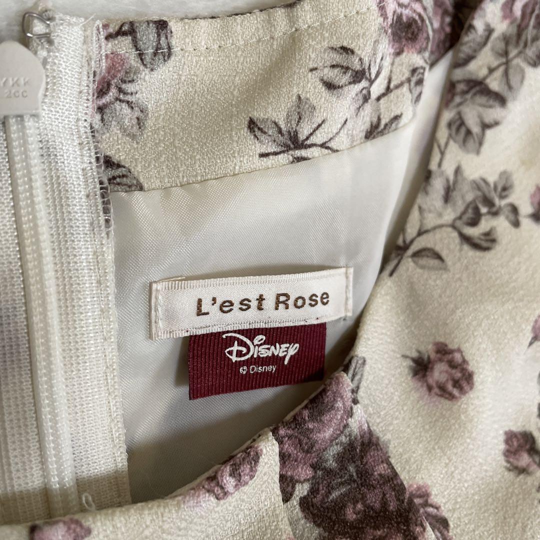 美品 レストローズ ディズニーコラボ 花柄ノースリーブ