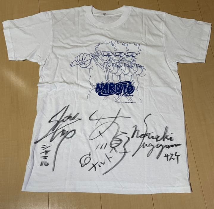 30 割引ホワイト系 最安値挑戦 Naruto ナルト 声優 サイン Tシャツ その他 コミック アニメ グッズホワイト系 Boxingbootcampmaastricht Nl