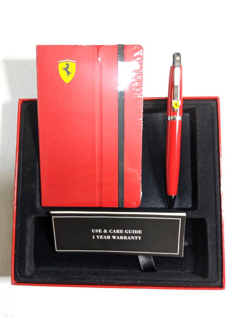 フェラーリ ボールペンとメモ帳のセット Ferrari