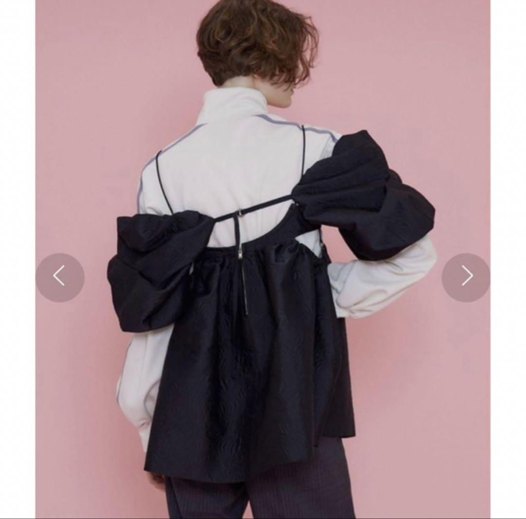 maison special】キルティングペプラムトップBLACK トップス