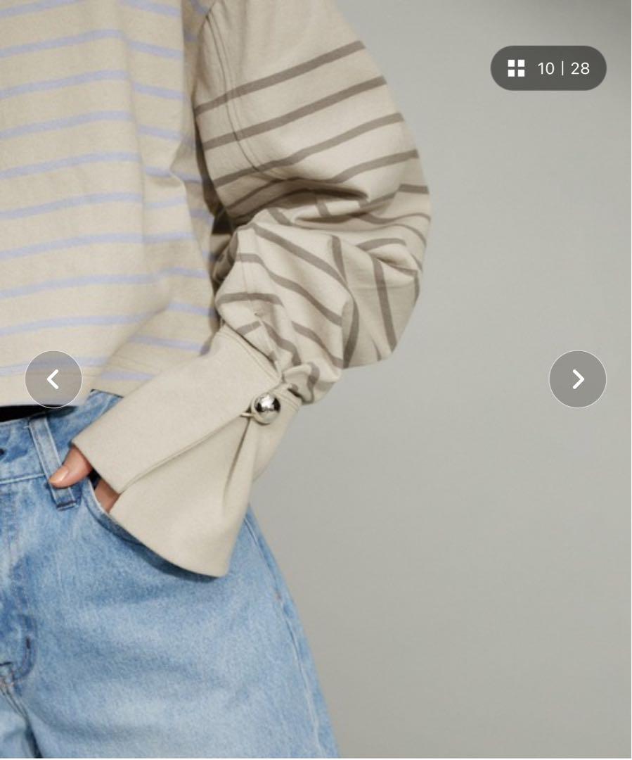 専用】完売品新品 アダム エ ロペ バスクボーダーコンビロンT