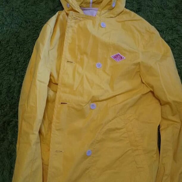 DANTON ダントン ジャケット フード 黄色 イエロー  スプリングコート