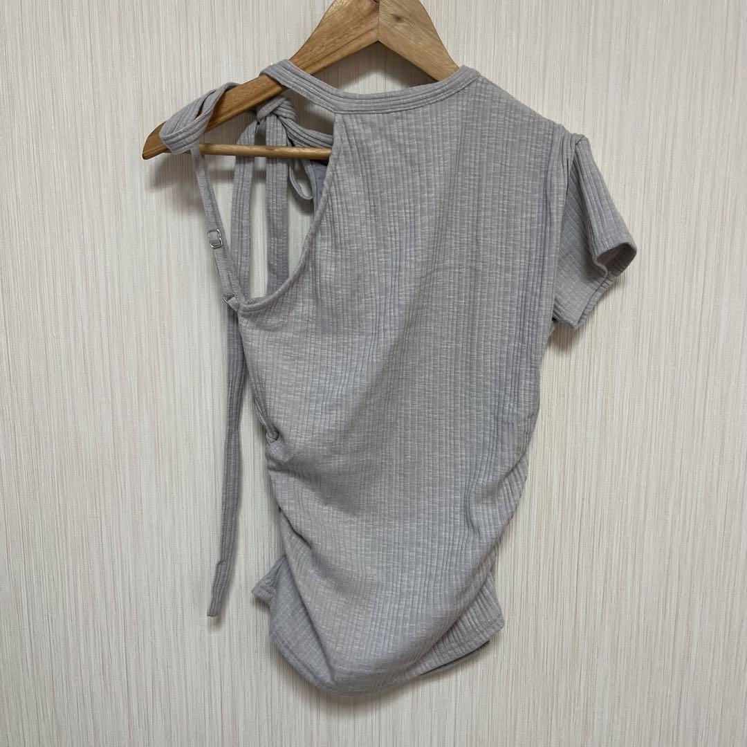andmary】 Manon ribbon tops blue - メルカリ