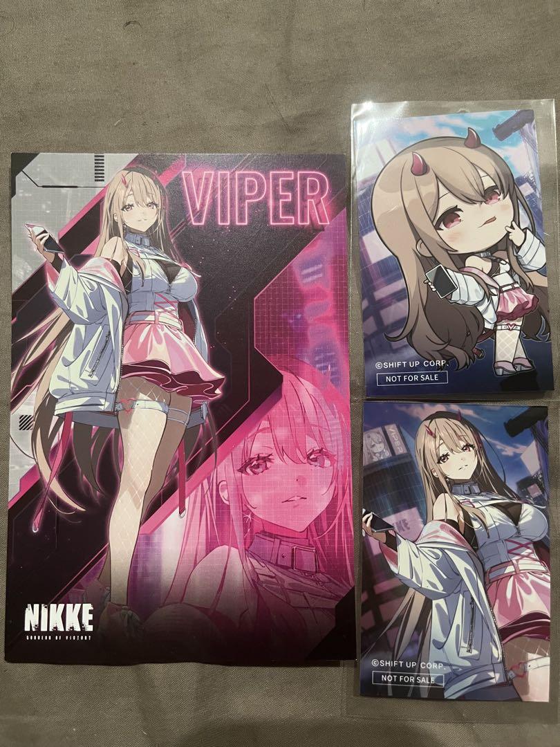 NIKKE 渋谷 TSUTAYA 限定 バイパー ポストカード ステッカー