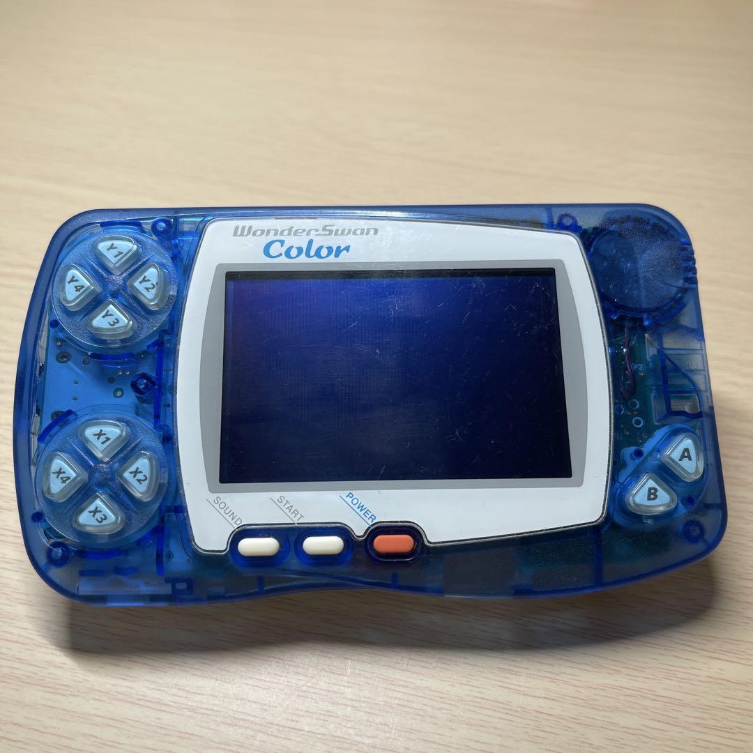 【ジャンク】バンダイ ワンダースワンカラー クリアブルー 本体【動作保証無し】
