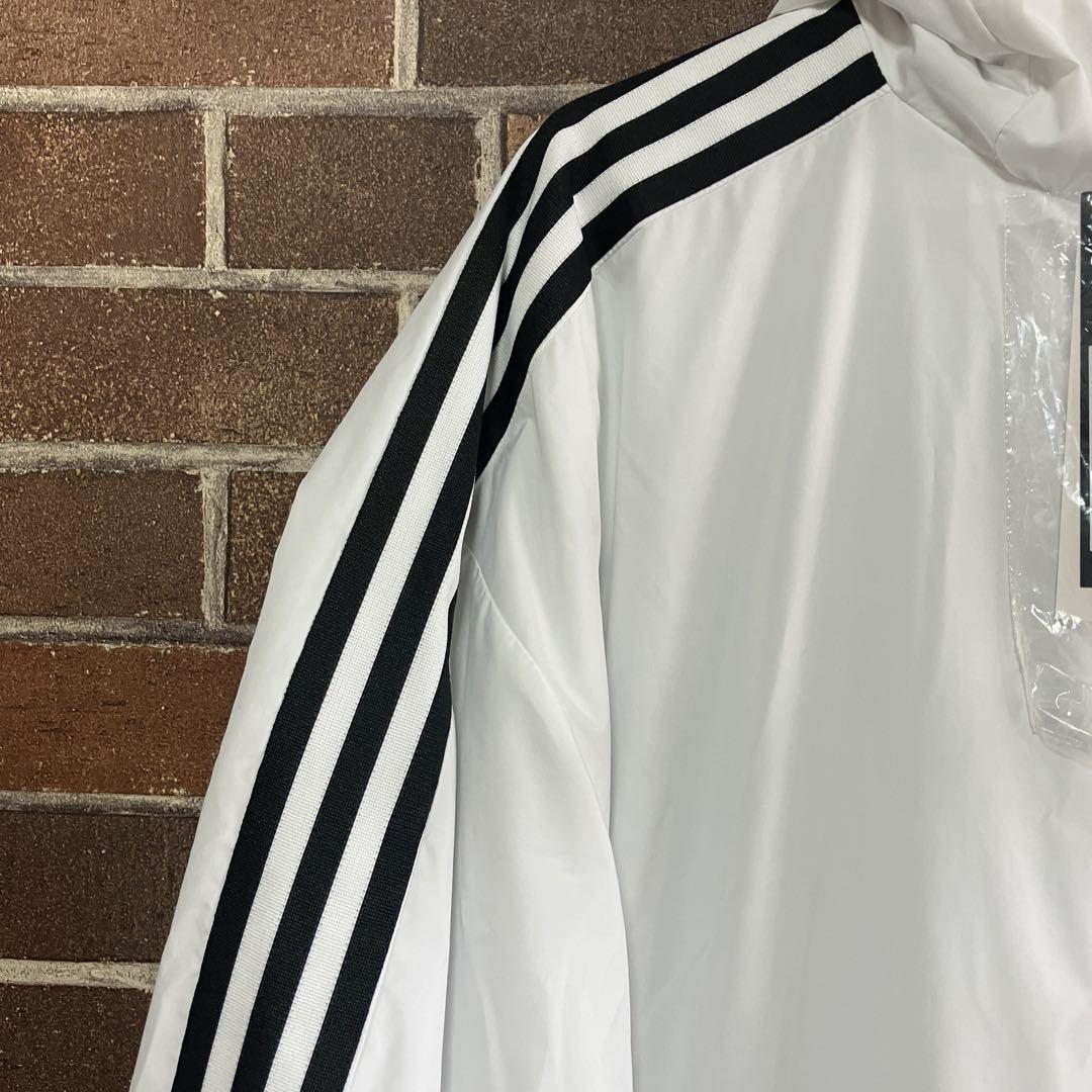 adidas ホワイト ベンチコート　新品未使用　Lサイズ