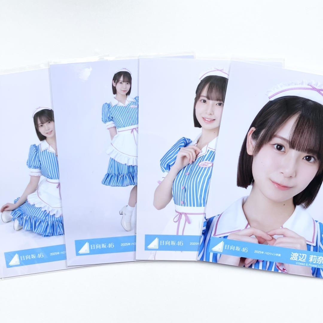 日向坂46 生写真 2025年 ハロウィン衣装 4種コンプ 渡辺莉奈