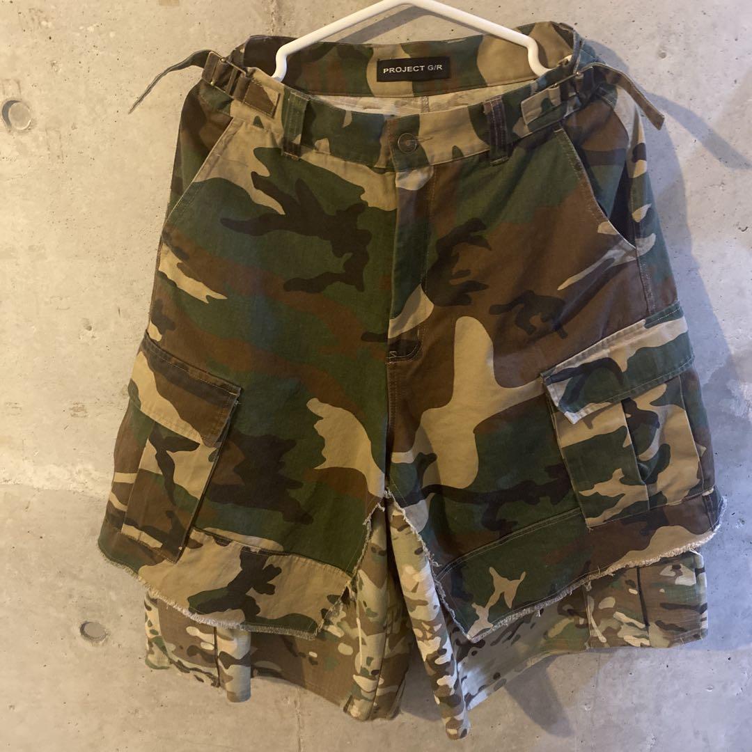 Project gr レイヤードカモパンツ サイズ1