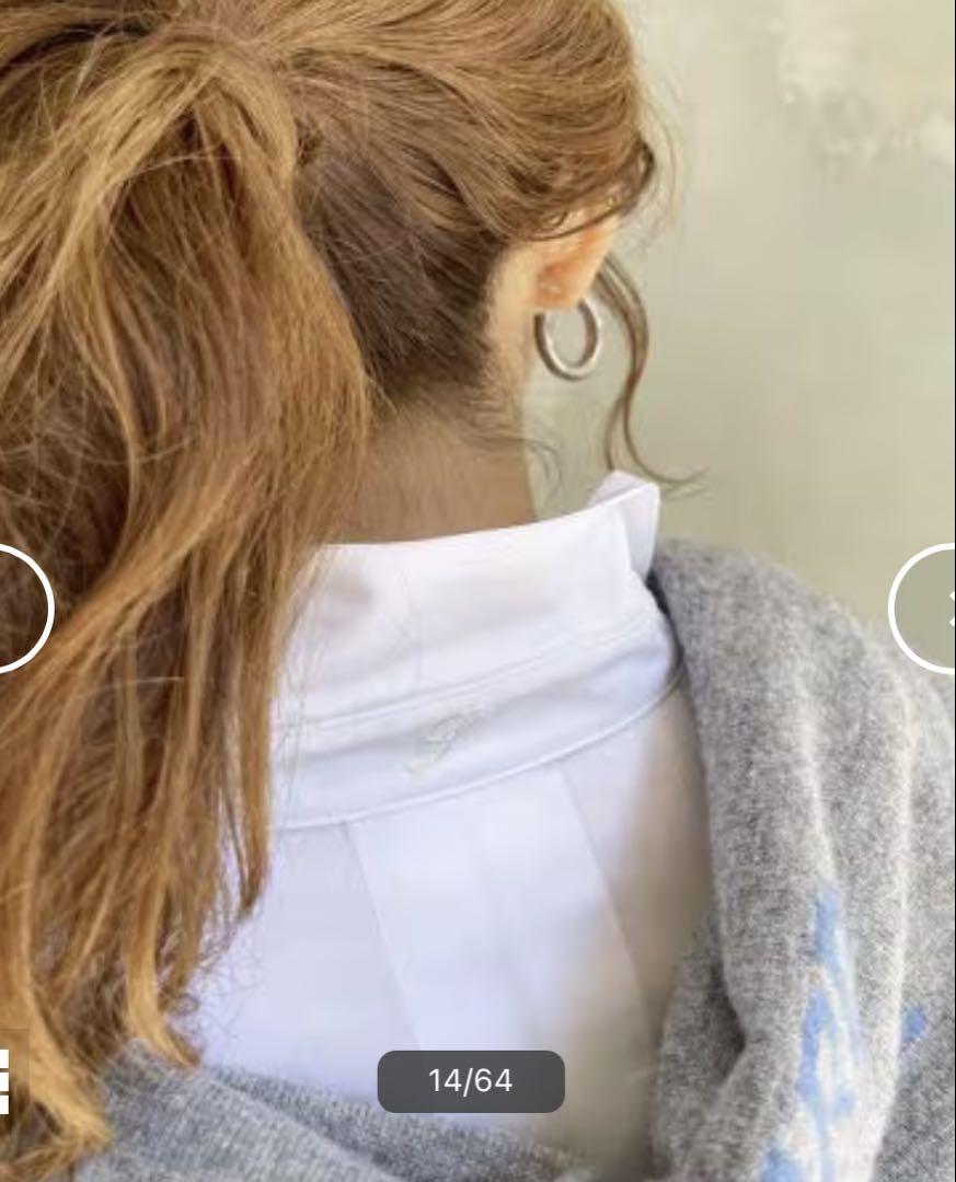 Spick and Span バックタックコットンシャツ