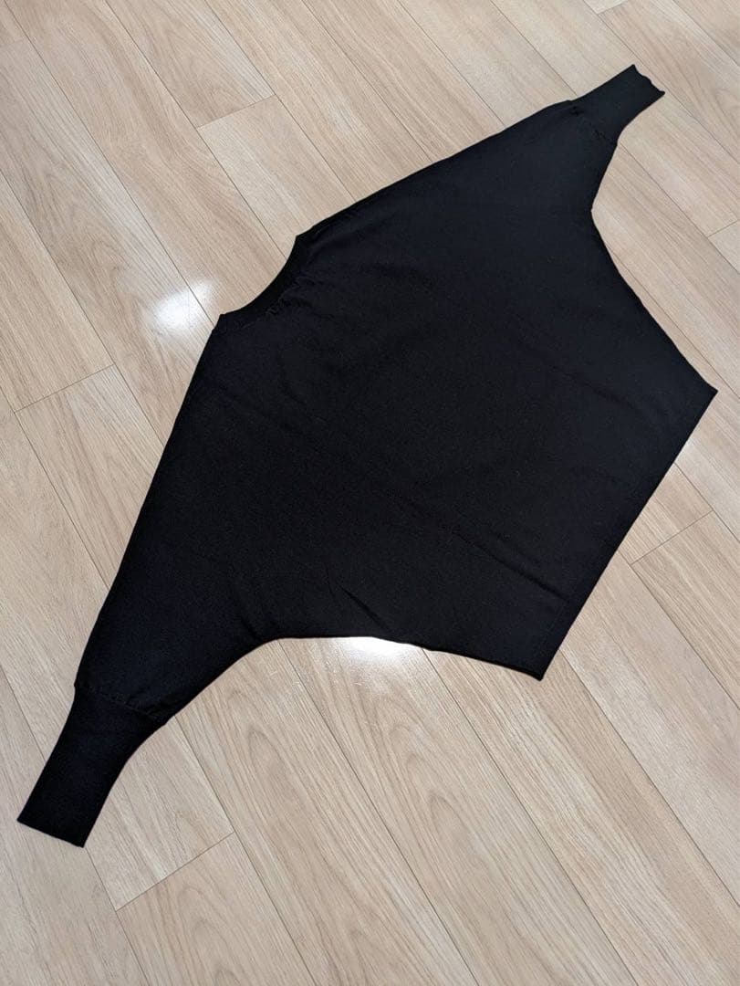 23区 ドルマンスリーブ プルオーバー ニット ストレッチ 濃紺 38/M