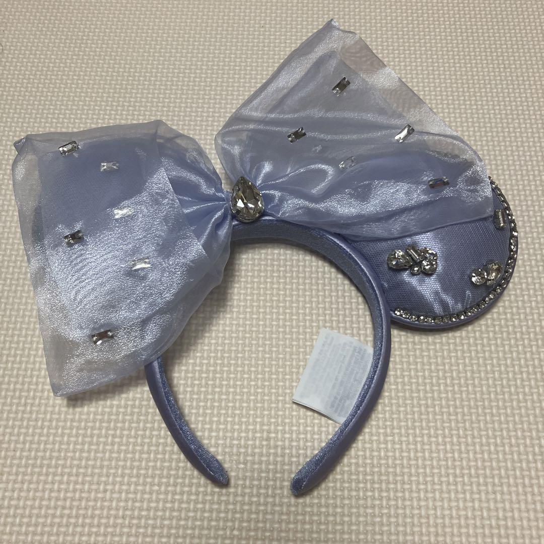 ディズニー 薄紫 リボン カチューシャ