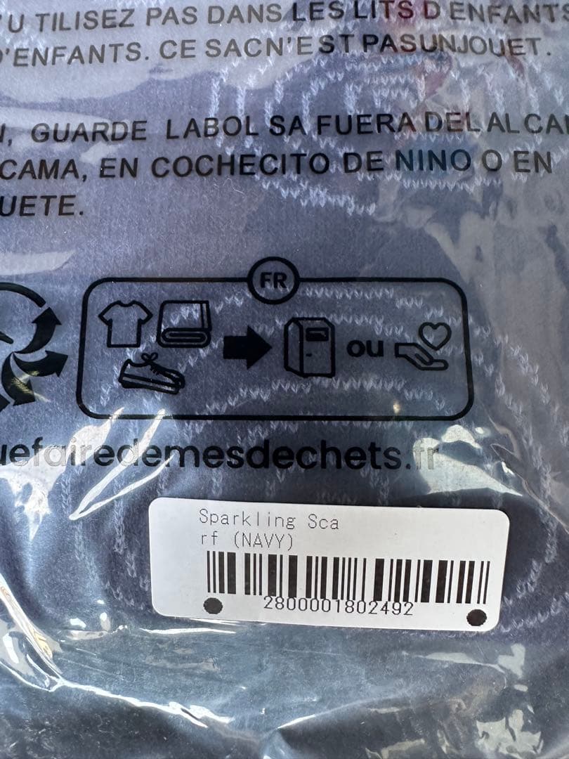 sol soonerorlater sparkling scarf ネイビー sol soonerorlater sparkling scarf ネイビー