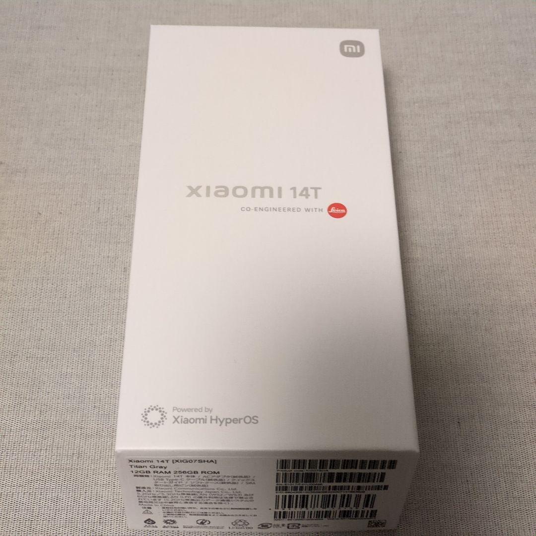 未使用 Xiaomi 14T Titan Gray 12GB/256GB 本体
