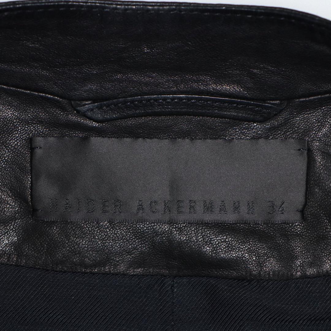 HAIDER ACKERMANN 11SS パワーショルダー レザーライダース